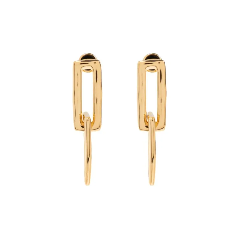 JIL SANDER Rectangular Frame Earrings-0