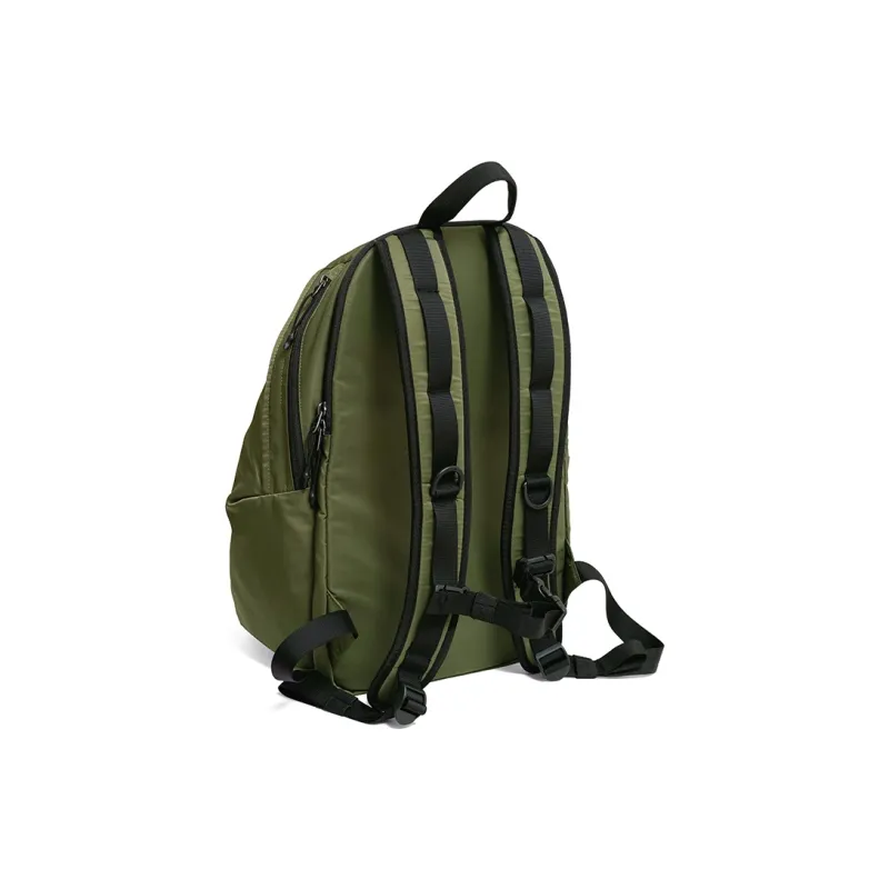 MYBRANDORIGINAL Nylon Polyester Double Shoulder Backpack Medium Size Unisex Green Black-2