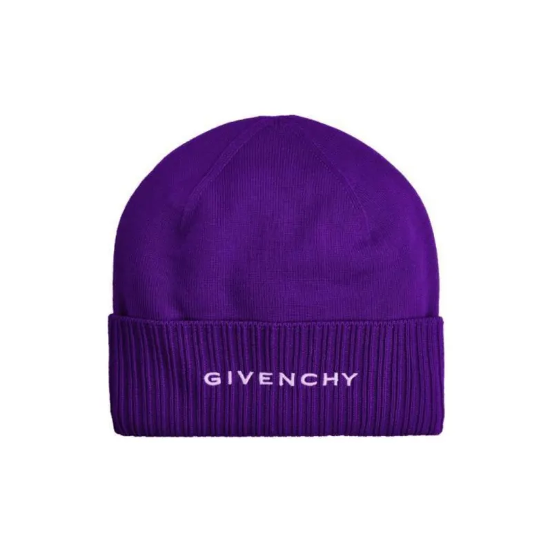 Givenchy Wool Logo Embroidered Beanie-0