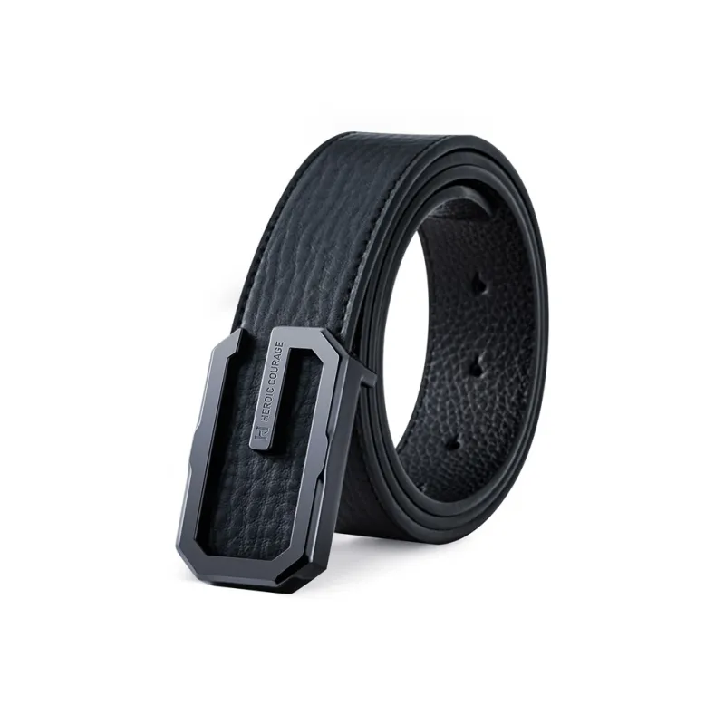 HLA Cow Leather Belts Men's Width 3.4cm-0