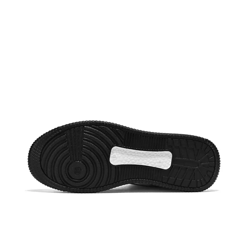 Warrior Slip Resistant And Abrasion Resistant Support High Top Skateboard Shoes Unisex White Black-4