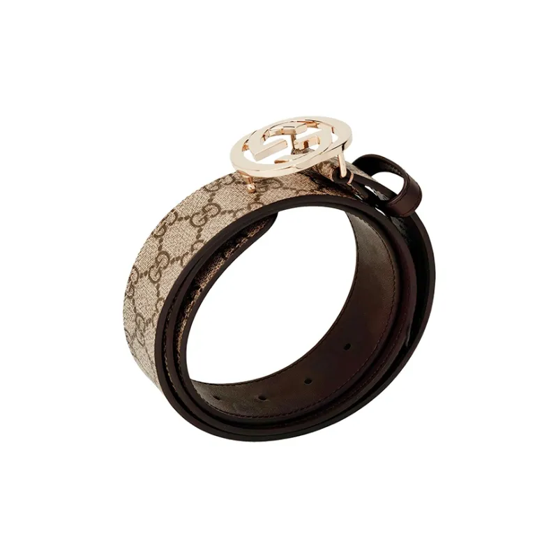 GUCCI GG Supreme Leather Belts Women's-2
