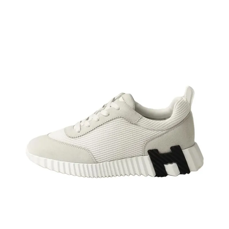 HERMES Bouncing Low-Top Casual Shoes Women's White-0