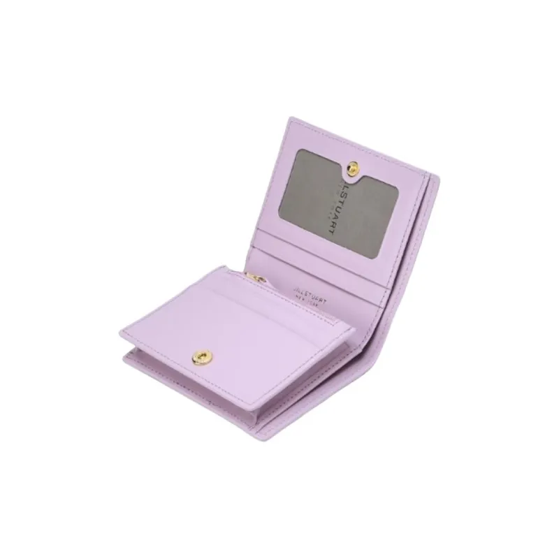 JILL STUART Leather Wallet Women's Purple-3