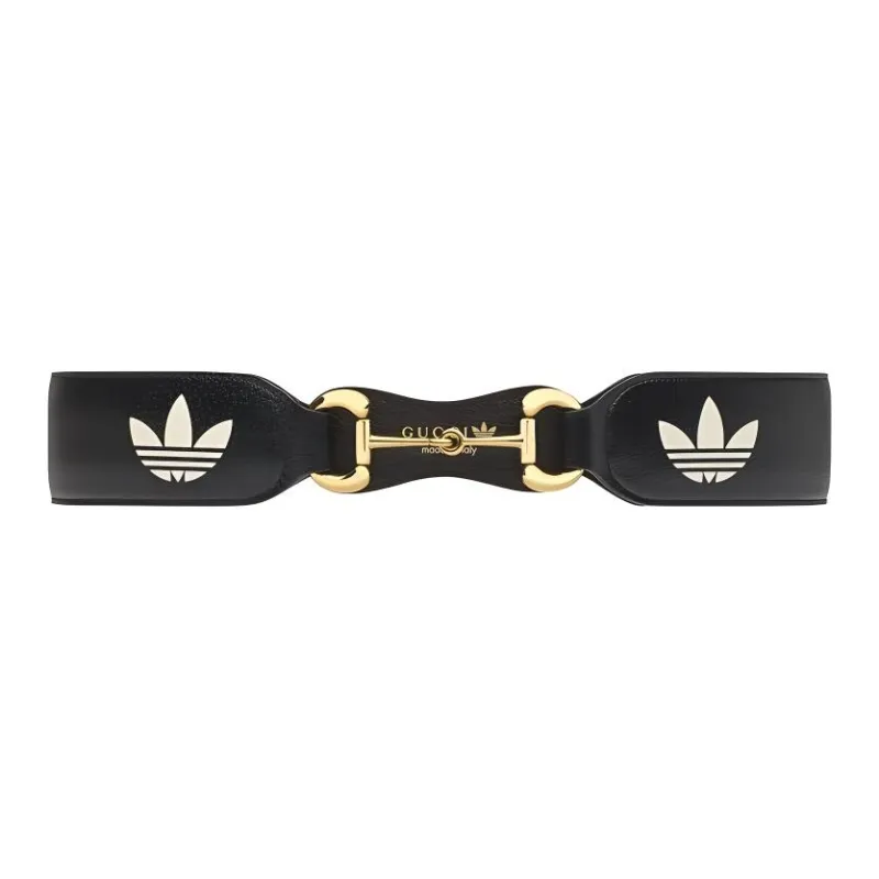 GUCCI X Adidas Leather Horsebit Belt-0
