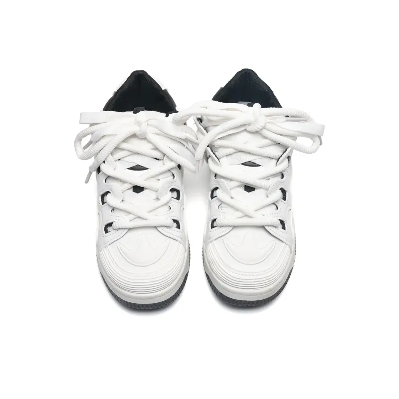UNIITY Skateboard Shoes Unisex Low Top White Black/White Red-14