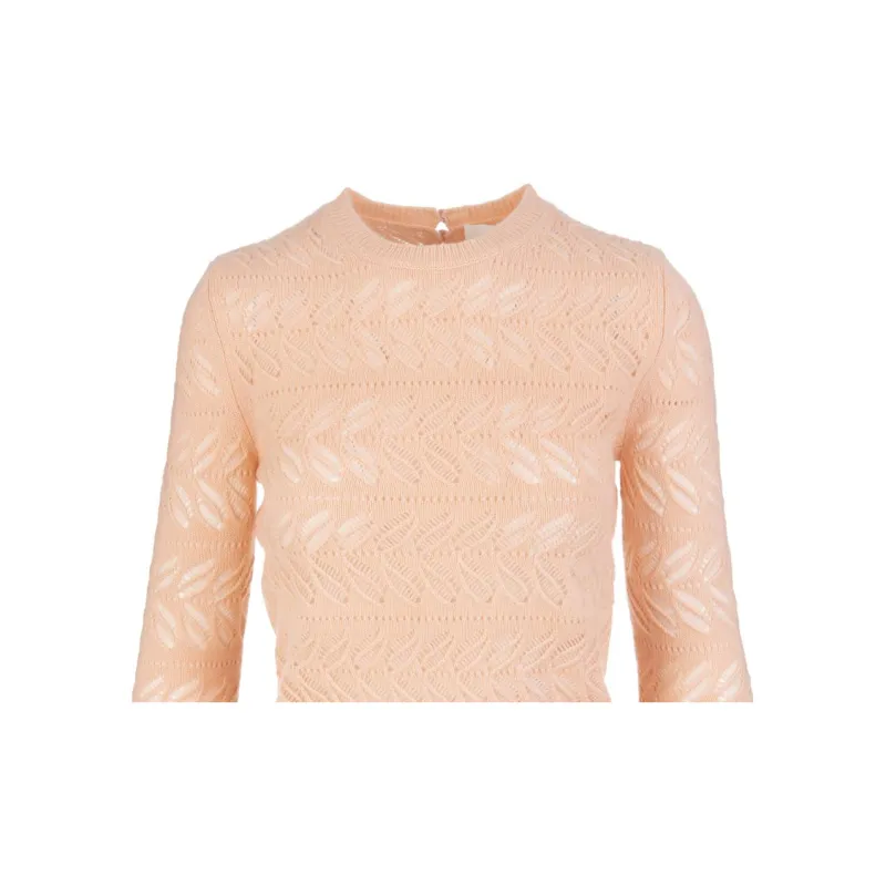 SportMax Perforated Crewneck Knitted Jumper-4