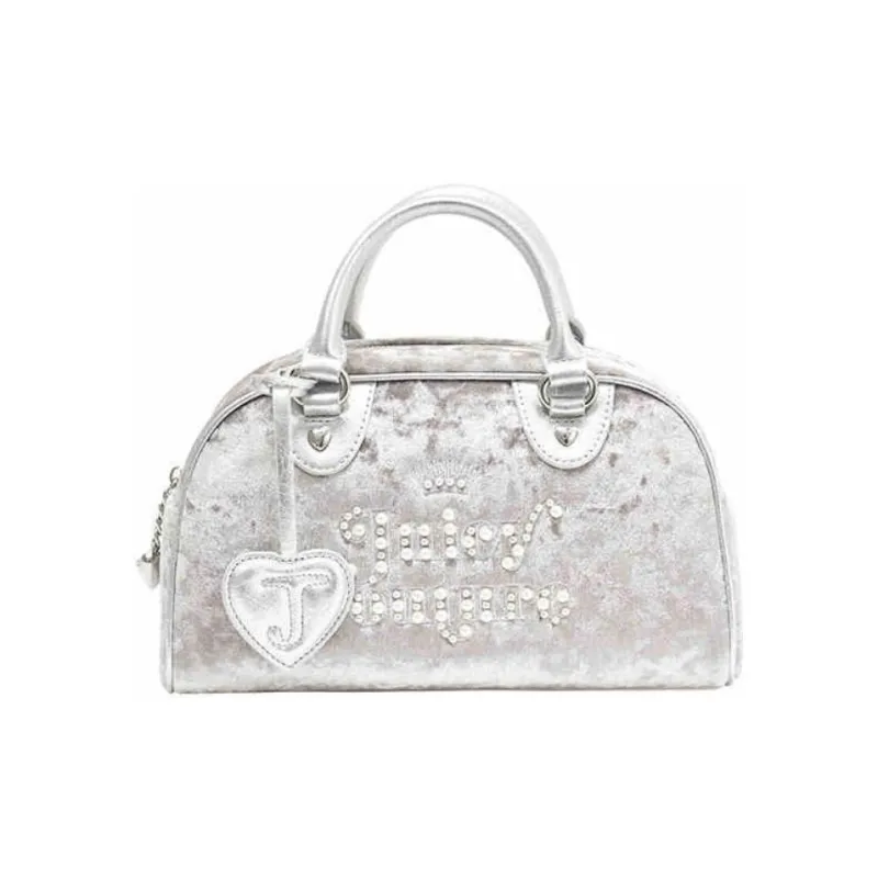 JUZI PU Boston Bag Shoulder Bag Crossbody Bag Handbag Medium Size Women's Black/Silver/Pink-5