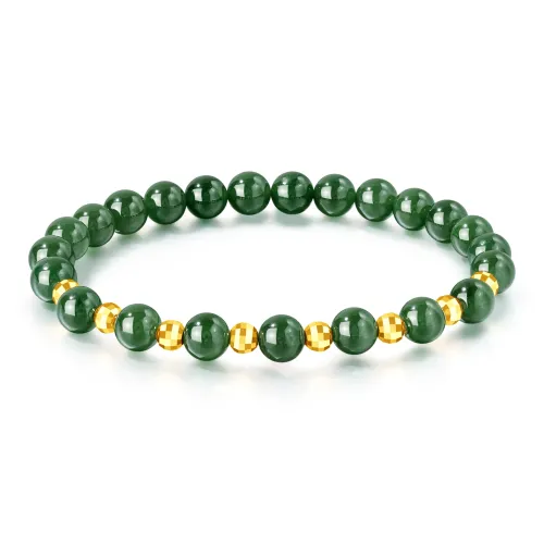 Lao Feng Xiang Hetian Jade Bracelets Jasper Women's