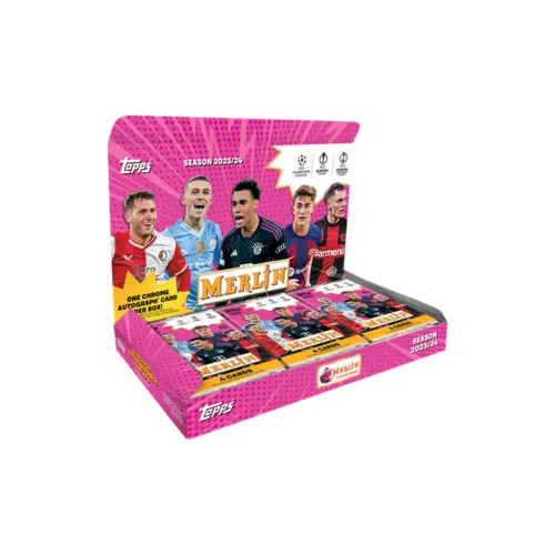 Topps 2023 24 TOPPS MERLIN, European Match, Star Card, UEFA, UEFA Hobby Sports Cards Whole Box