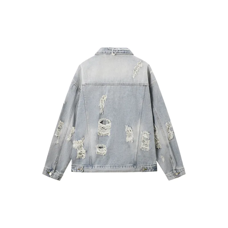 UNKNOWTAL Denim Jacket Unisex Denim Blue-1