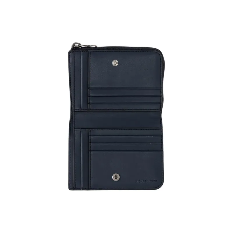 MICHAEL KORS RIVINGTON Regenerated Cow Leather Wallet Women's Marine Blue-2