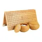 Foldable Paulownia Chessboard+Imitation Bamboo Chess Container+Imitation Jade Piece