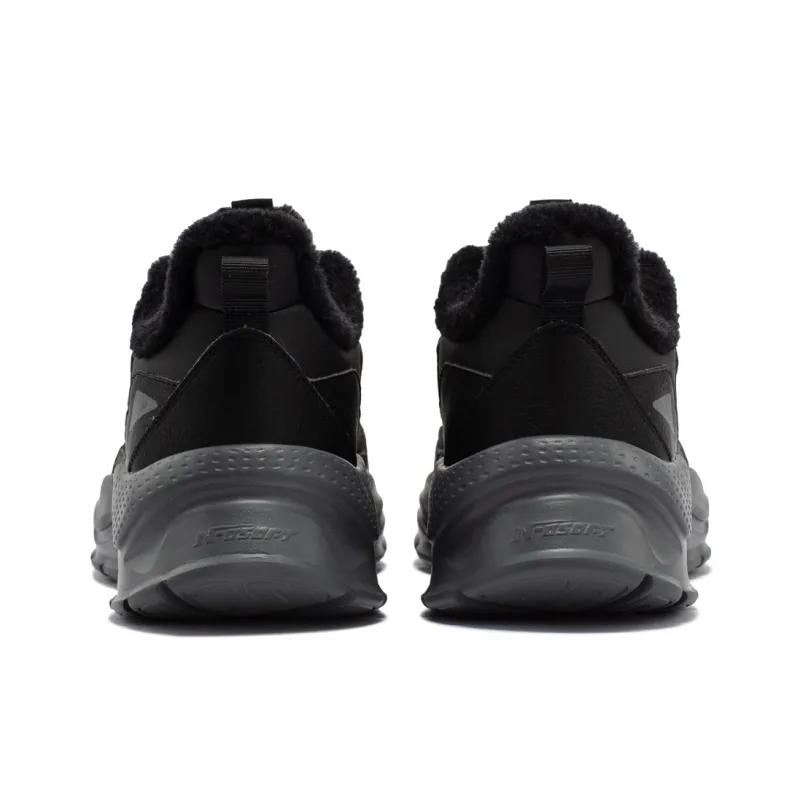 361° Slip Resistant Lightweight Rebound Low Top Casual Running Shoes Men's Obsidian Black-4
