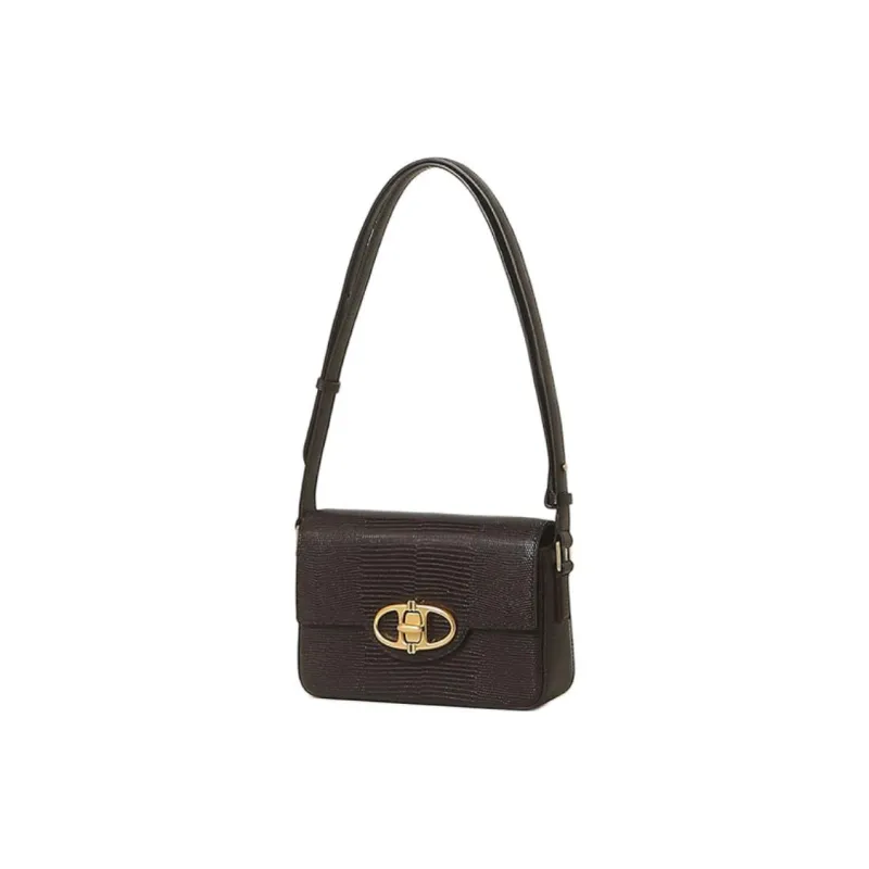 ATHE VANESSABRUNO Cow Leather Crossbody Bag Shoulder Bag Small Size Women's Dark Brown-1
