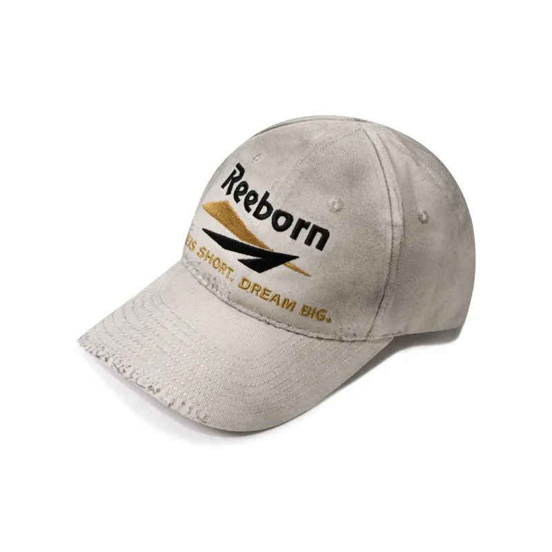 False Perception Cotton Baseball Caps Unisex Dirty Gray-1