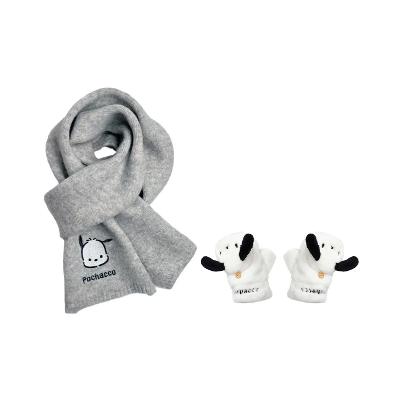 Sanrio Pacha Dogs Knit Scarves Unisex-0