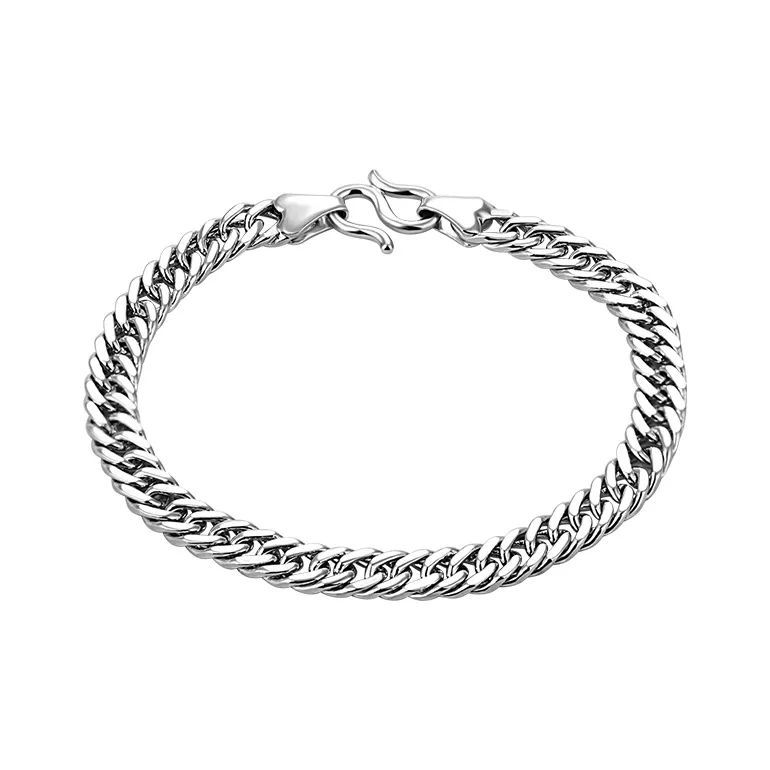 LAOYINJIANG S925 Silver Multi Size Silver Bracelet Men's-12