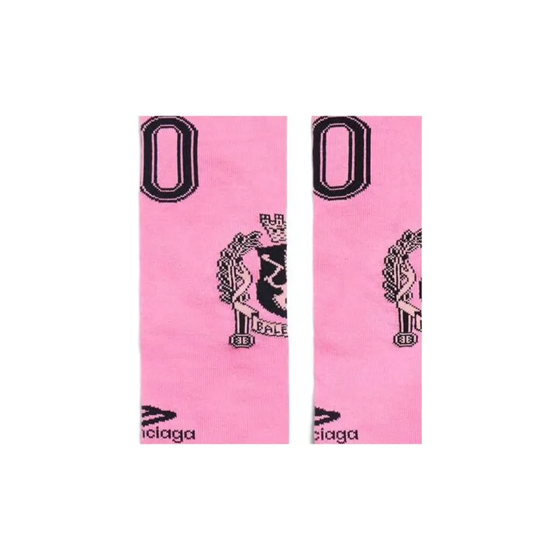 Balenciaga Knee-High Socks Regular Fit Women's 1 Pack Pink-2