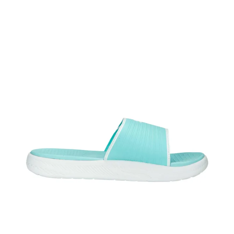 PUMA Quick Dry Cushioning Slide Slippers Men's Cyan White-1