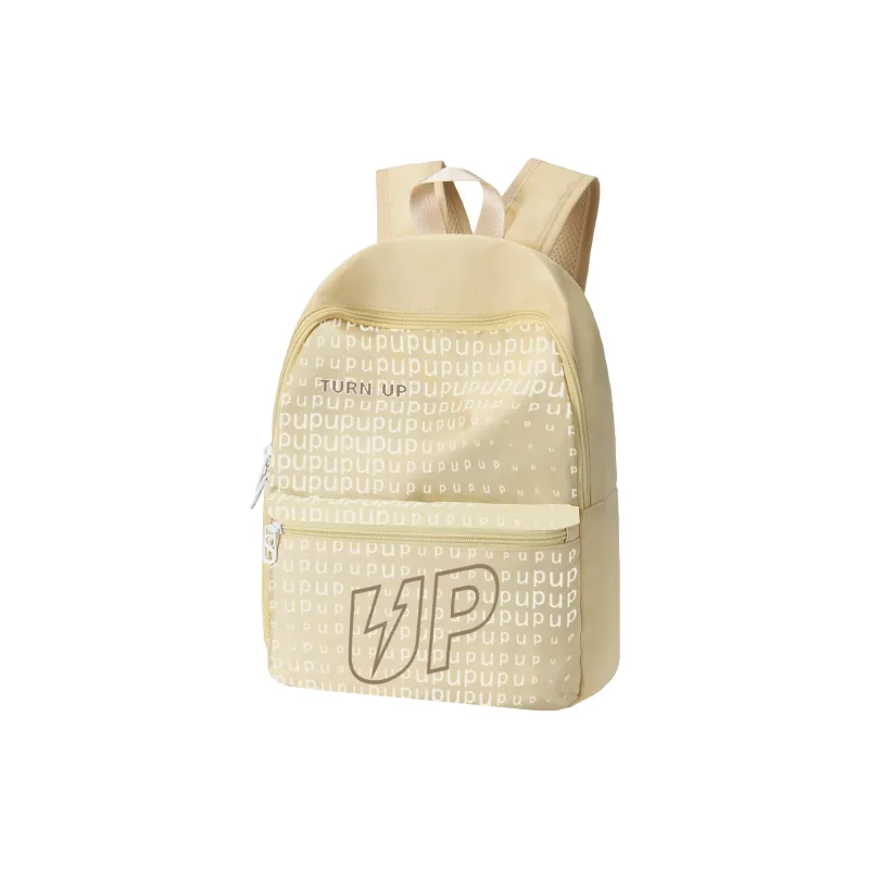 TURN UP Polyester Backpack Small Size Unisex Green-11