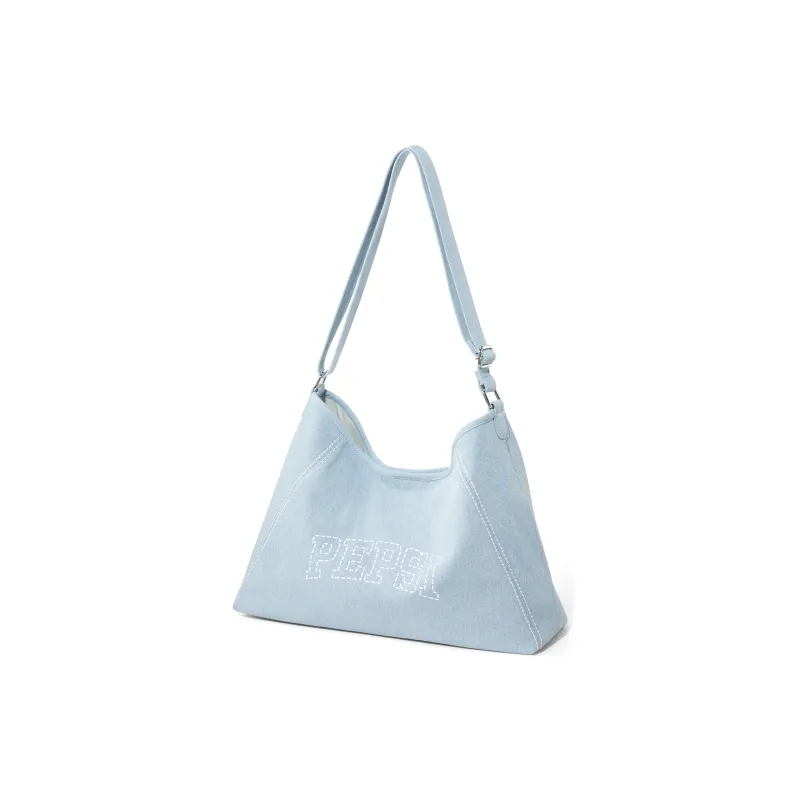 Pepsi Fabric Tote Bag, One Shoulder Crossbody Bag, Croissant Bag, Shoulder Bag Women's Blue-2