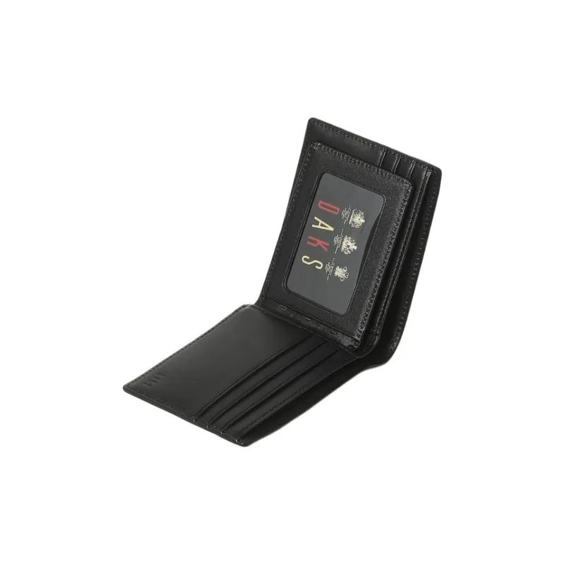 DAKS Leather Wallet Men's Black-3