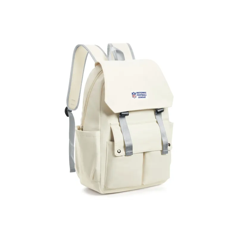 NFL Fabric Backpack Laptop Backpack Unisex Ecru-2