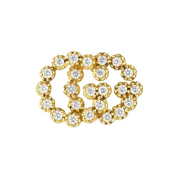 GUCCI GG Running Earrings Women's Gold