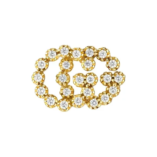 GUCCI GG Running Earrings Women's Gold