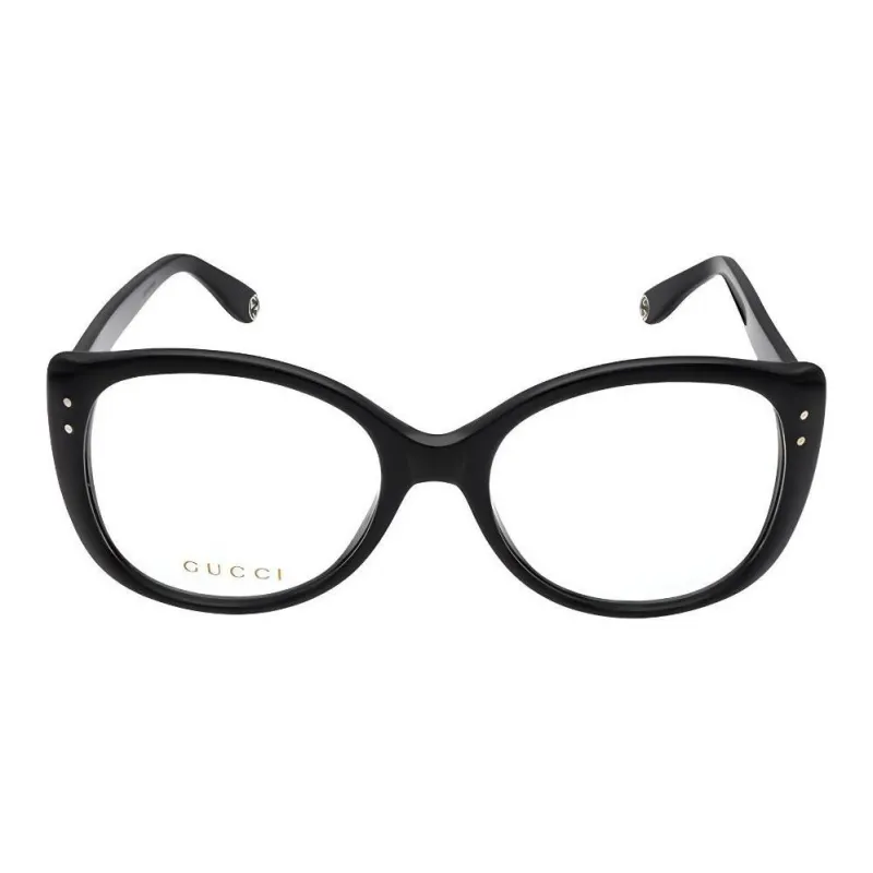 GUCCI Injection Molded Butterfly Eyeglass Frames Unisex Black-1