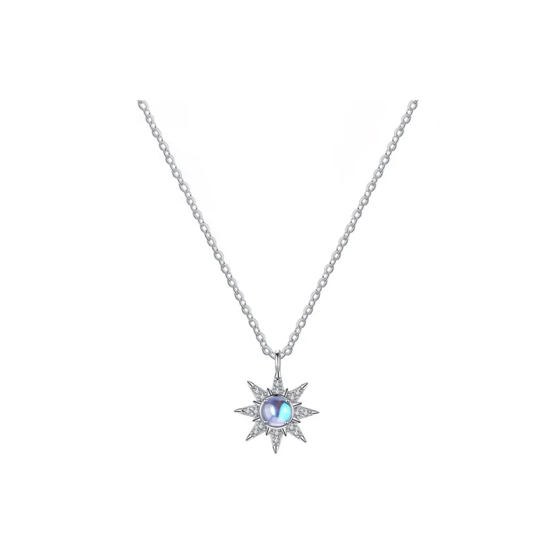 Heart Grass 999 Fine Silver Necklaces Women's-0