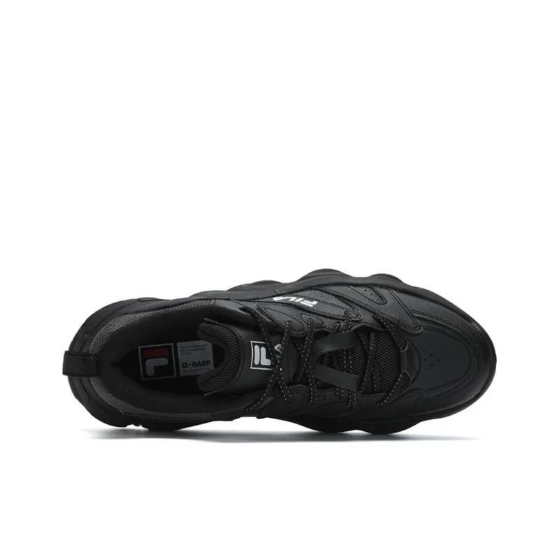 FILA ET Wear Resistant Slip Resistant Low Top Casual Shoes Men's Black-1