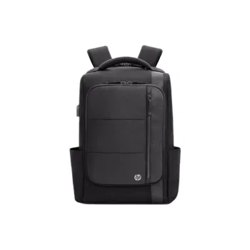 HP HUIPU Water-Resistant Coated Fabric Backpack Unisex Black