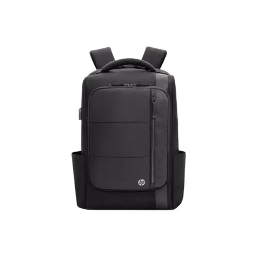 HP HUIPU Water-Resistant Coated Fabric Backpack Unisex Black