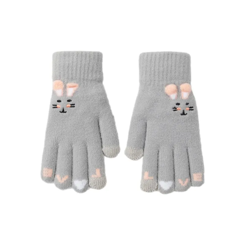 JKEM Acrylic Knit Gloves Unisex-3