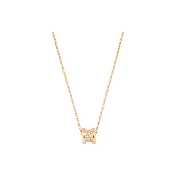 BVLGARI B.Zero1 Series 18K Rose Gold Necklaces Unisex Rose Gold