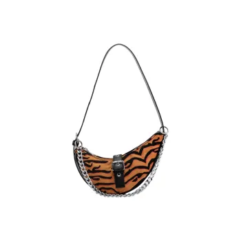 LUVISTRUE PU Shoulder Bag Dumpling Bag Handheld Bag Medium Size Women's Black/Brown