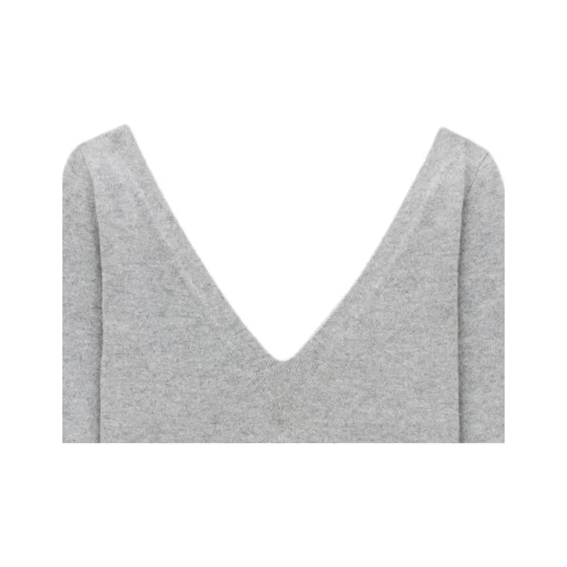 SAINT LAURENT V Neck Long Sleeved Jumper-1