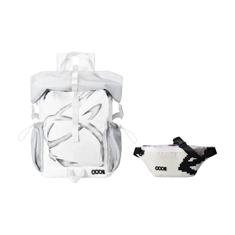 COEXISTENCE Polyester Water Repellent Commute Mountaineering Backpack Regular Unisex White-0