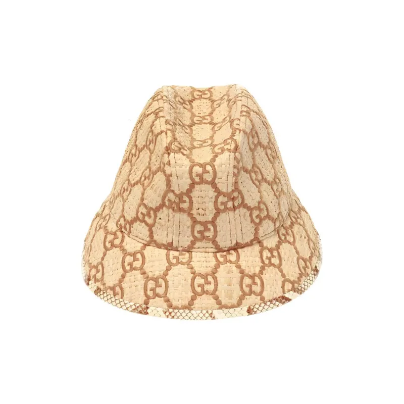 GUCCI Bucket Hats Unisex Beige-1