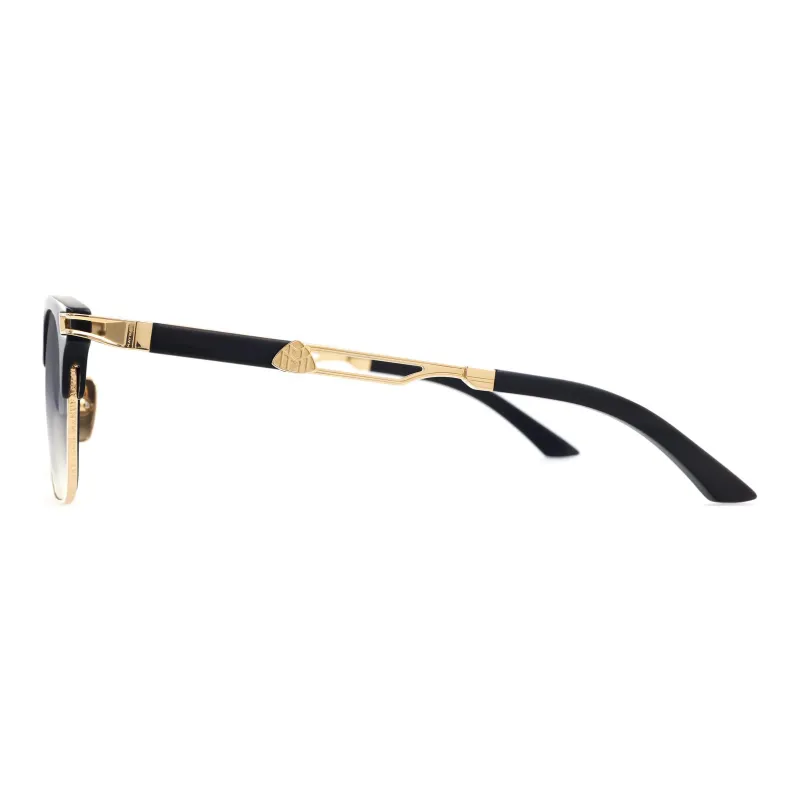 Maybach Square Sunglasses Men's Gold/Black-1