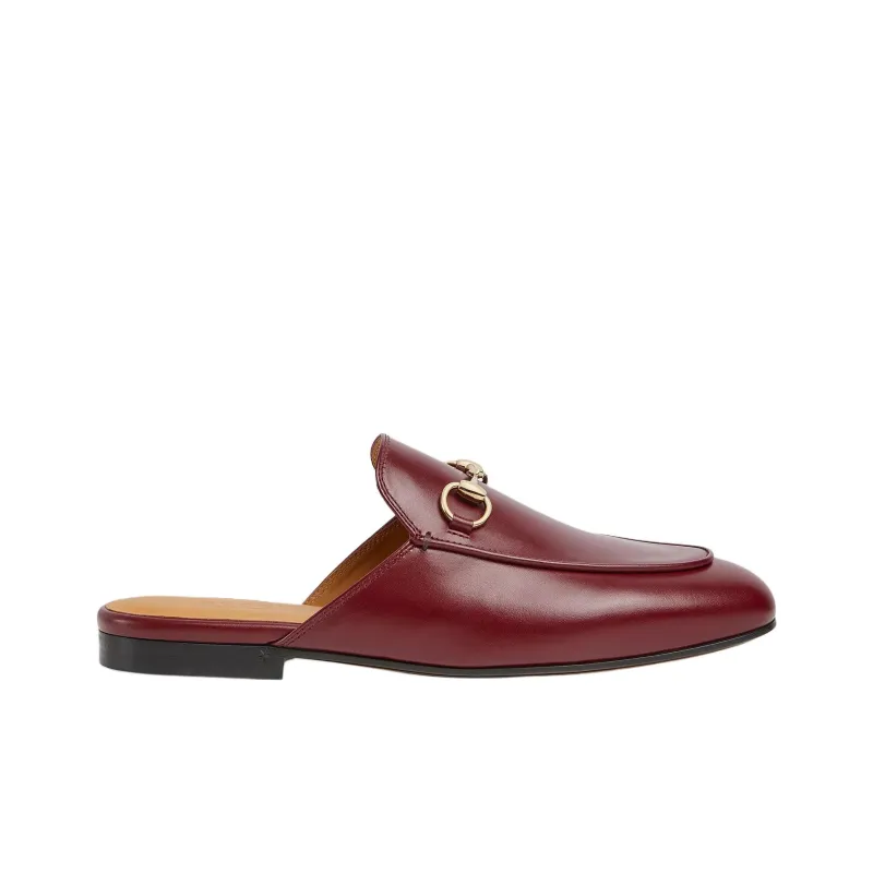 GUCCI Wrap toe Slippers Women's Red Brown-1
