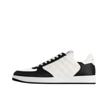 LOUIS VUITTON Rivoli Low Top Skateboard Shoes Men's Black White