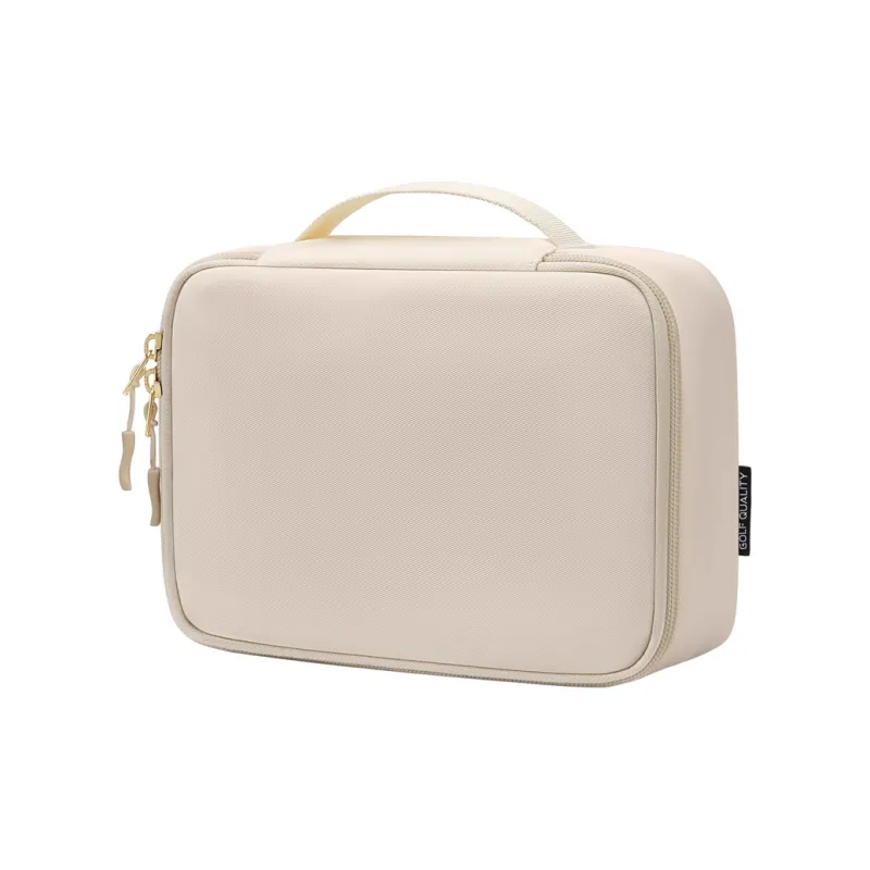 GOLF Fabric Makeup Bag Regular Women's Black/Apricot/Pink-6