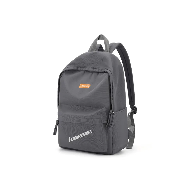 Kawasaki Fabric Backpack Laptop Bag Unisex Ecru/Gray/Black-15