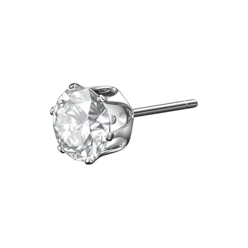 GUDUD Titanium Steel Stud Earrings Unisex-5