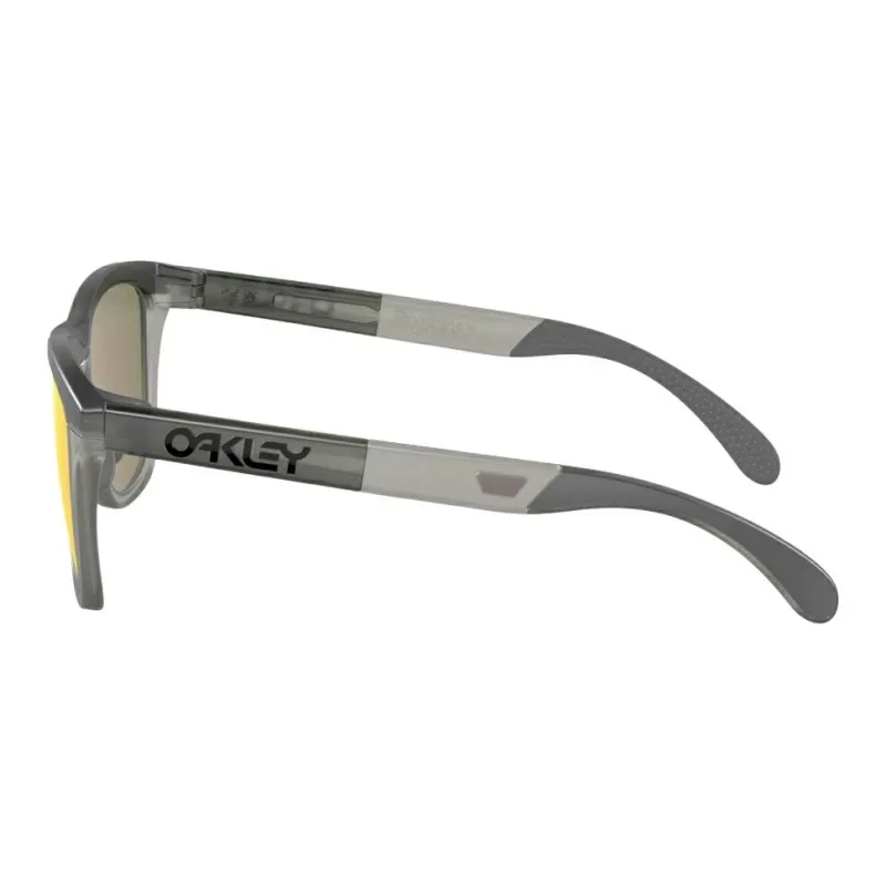 Oakley Acetate Irregular Shape Sunglasses Unisex Gray-3