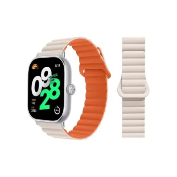 Fly Red Beige Compatibility Watch Band Silicone Material