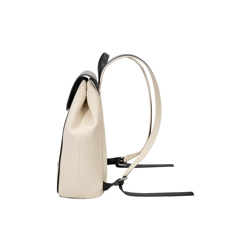OMTO PVC Polyvinyl Chloride Backpack Regular Unisex Oat Bran-2